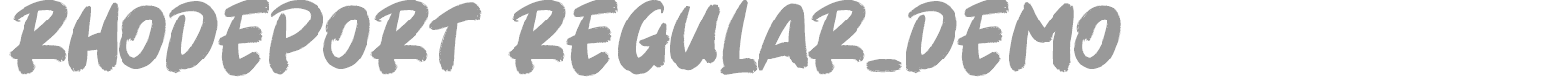 Rhodeport font preview